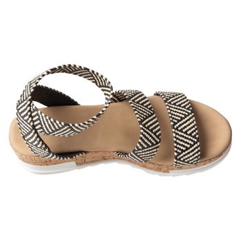 Sandalias Raffia Sandi con plataforma tipo cuña para mujer