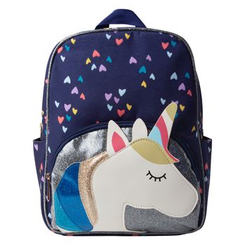 Mochila con diseño de unicornio para niña