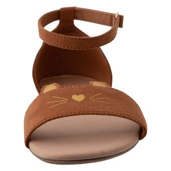 Sandalias Catty con diseño de gato para niña pequeña