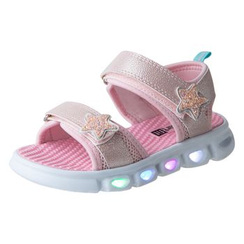 Sandalias con diseño de estrella para niña pequeña