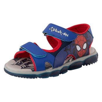 Sandalias con diseño de spiderman para niño pequeño