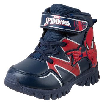 Botas con diseño de spiderman para niño pequeño