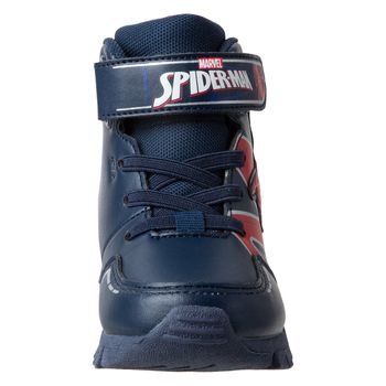 Botas con diseño de spiderman para niño pequeño