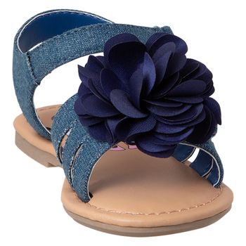 Sandalias con diseño de Minnie y flores para niña pequeña