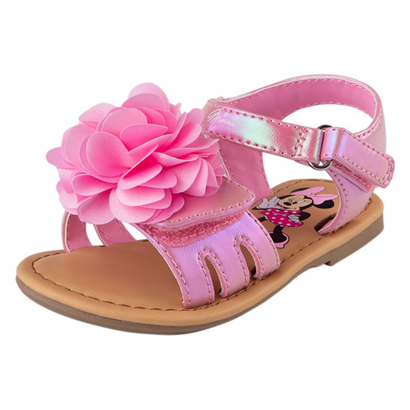 Sandalias-con-diseño-de-Minnie-y-flores-para-niña-pequeña