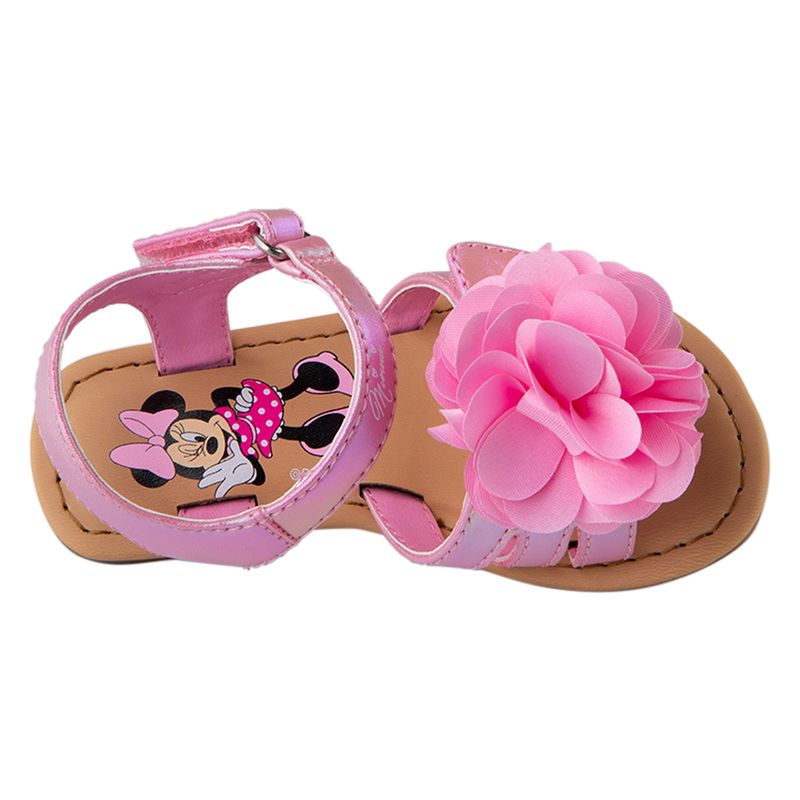 Sandalias-con-diseño-de-Minnie-y-flores-para-niña-pequeña