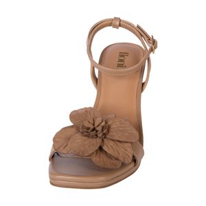 Sandalias de vestir con flor para mujer