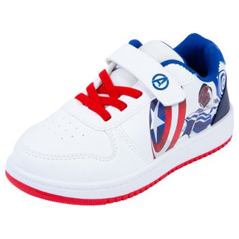 Zapatos casuales con diseño de Capitán América para niño pequeño